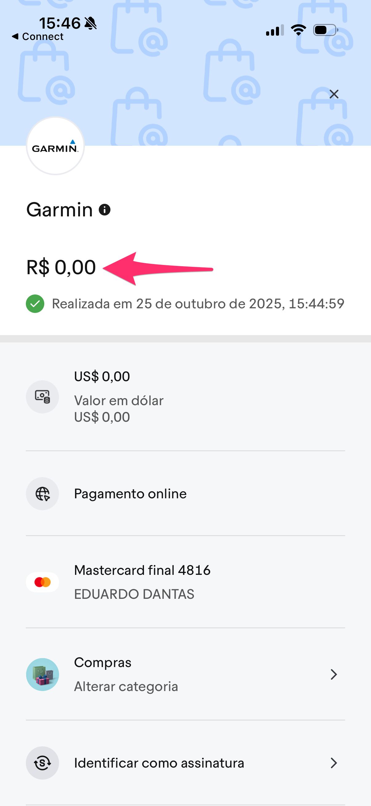 PASSO A PASSO GARMIN PAY