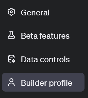 Change the builder profile