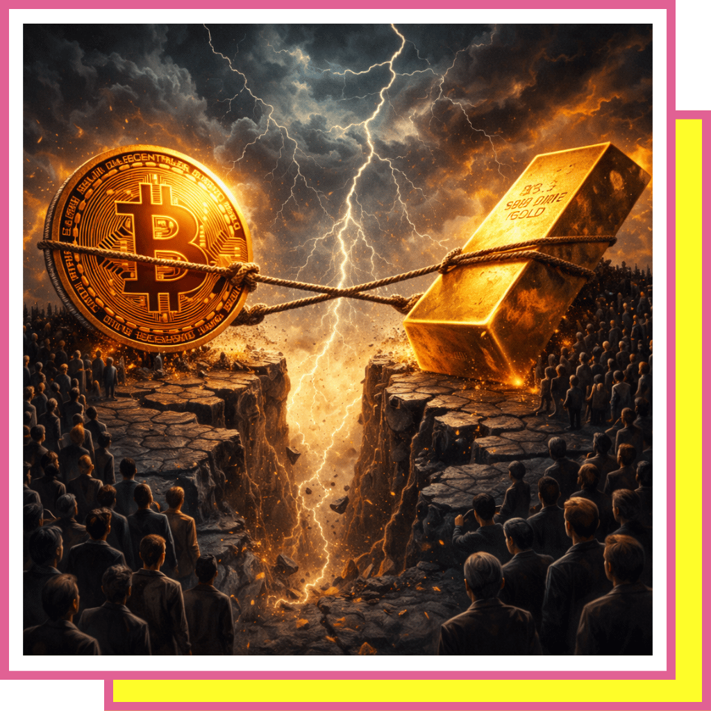 ⚡Gold Strength, Bitcoin Pressure⚜️