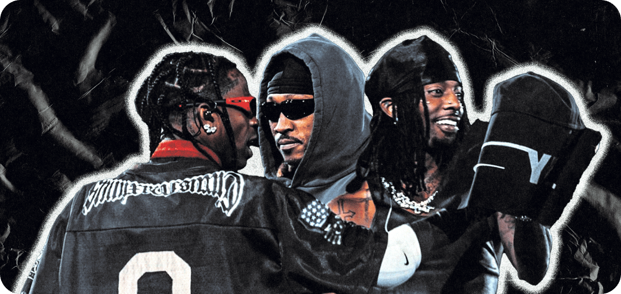 Travis Scott with Future and Playboi Carti