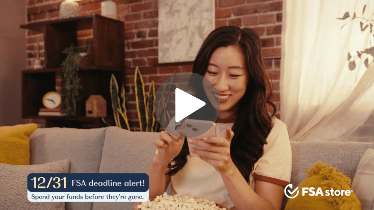 A still of a high-performing ad from online marketplace, FSA Store.