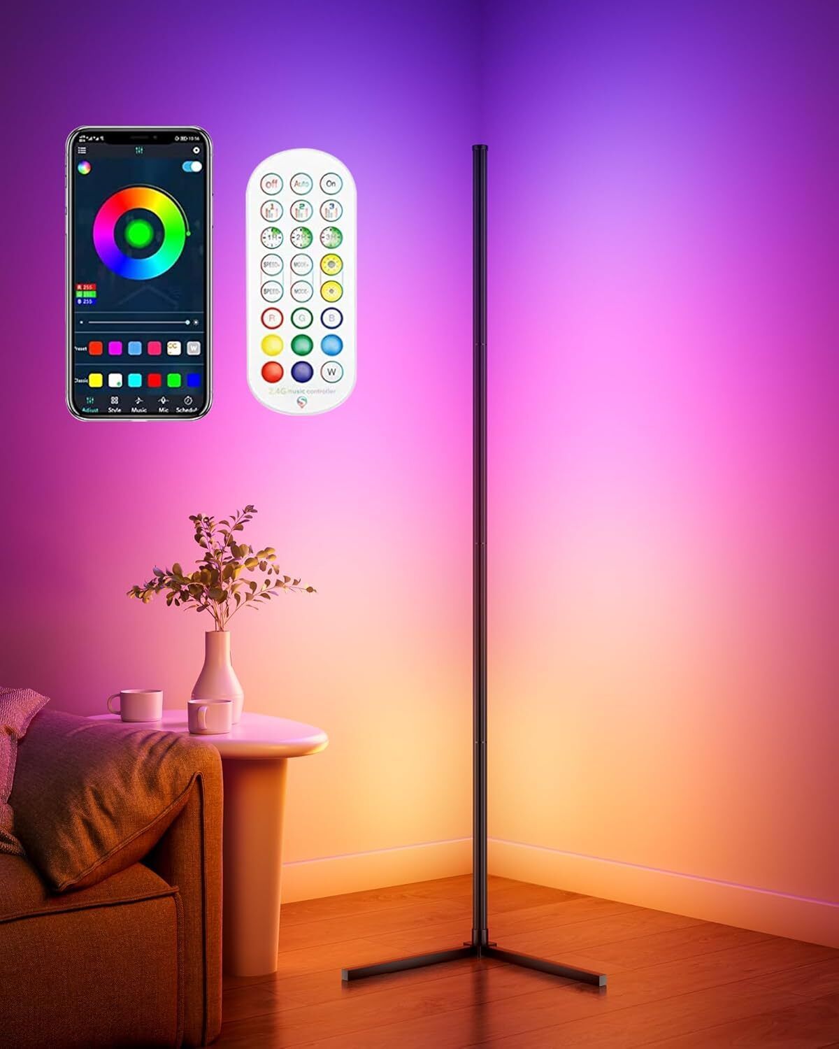 Mood Lamps or LED Light Bars Alt text: Small RGB mood lamps or sound-reactive LED light bars designed to create a chill, customizable gaming environment.