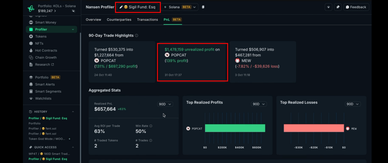 Nansen Smart Money