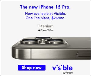Visible iPhone advertisement