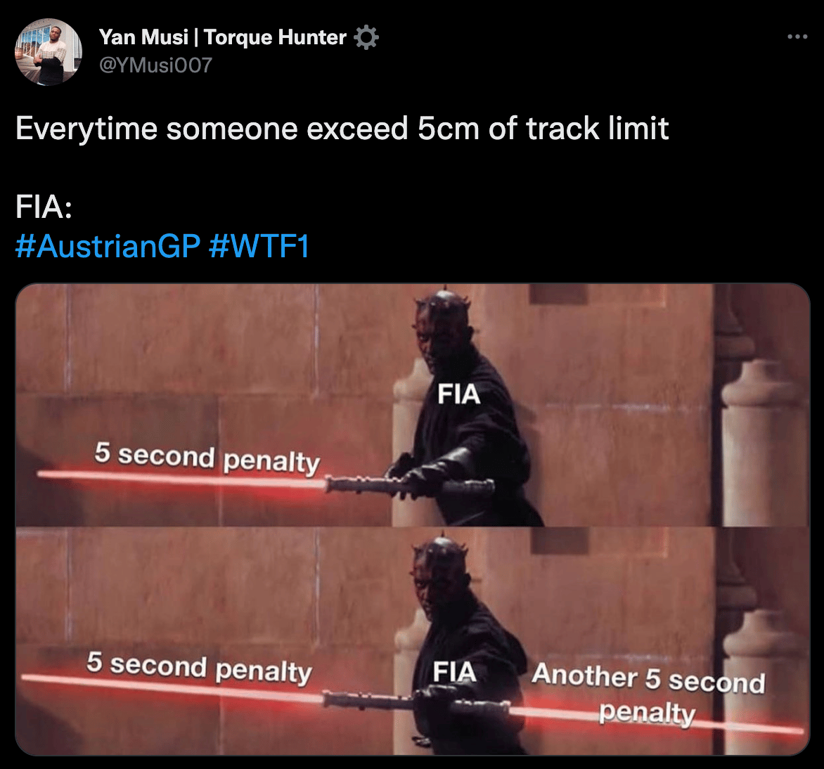 darth maul double sided lightsaber meme