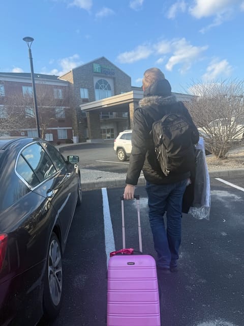 This was a welcome sight after a long drive