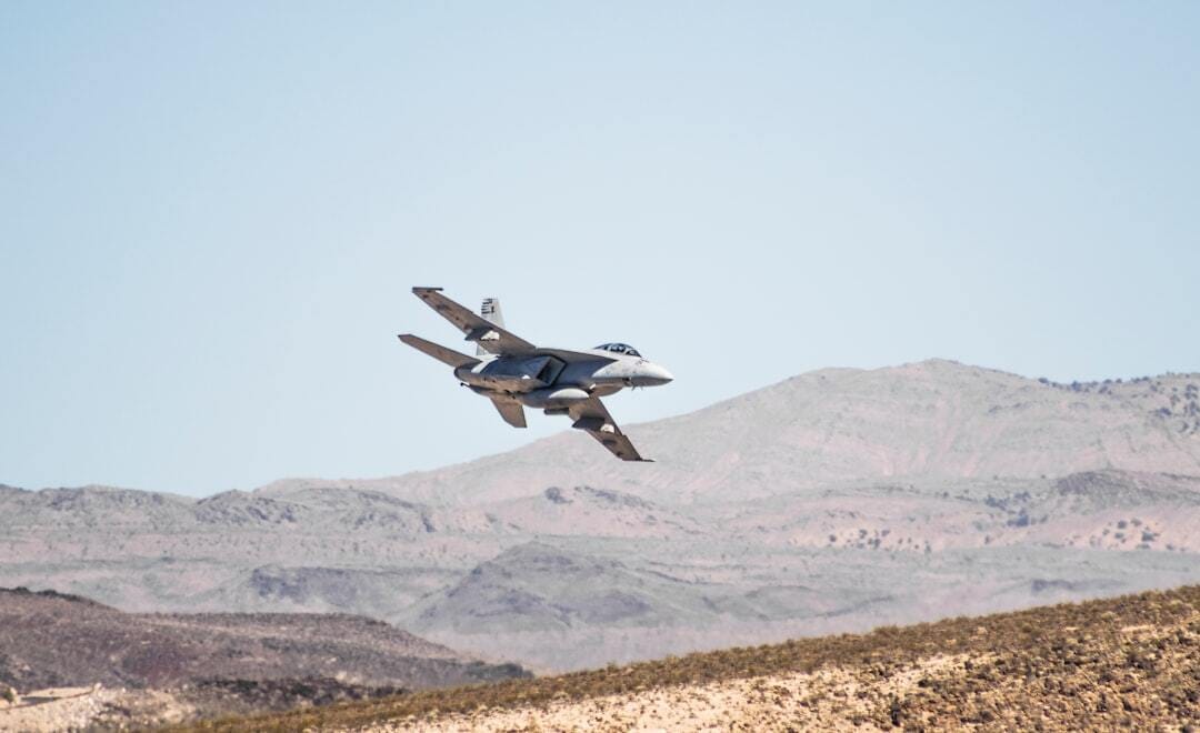 Spotted 2 training F/A-18’s during a roadtrip.