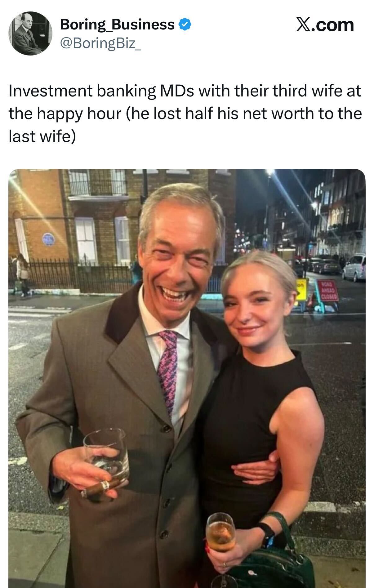 short squeez investment banking MDs with their third wives meme
