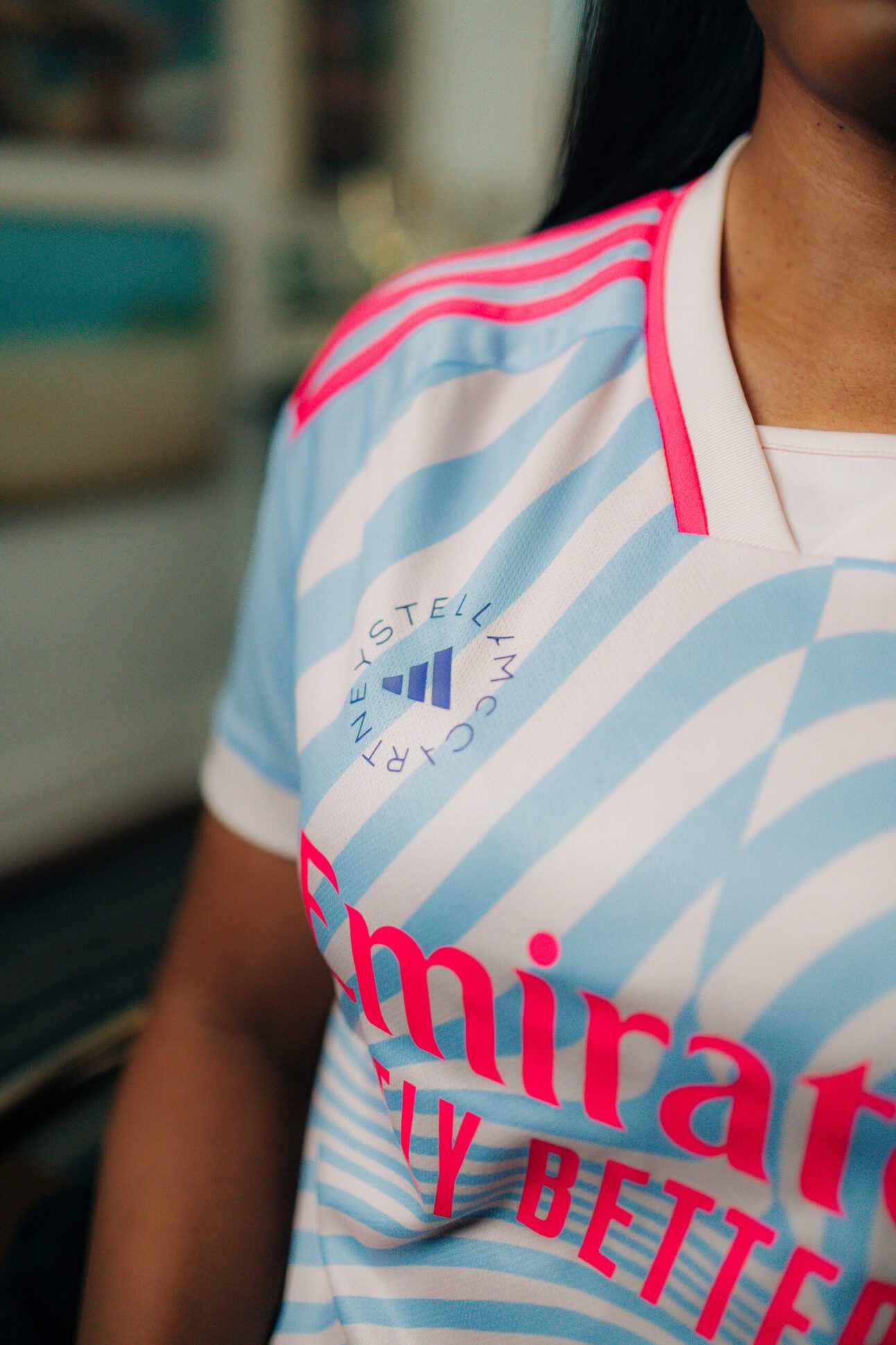 Jessica Black in Stella McCartney Arsenal Kit