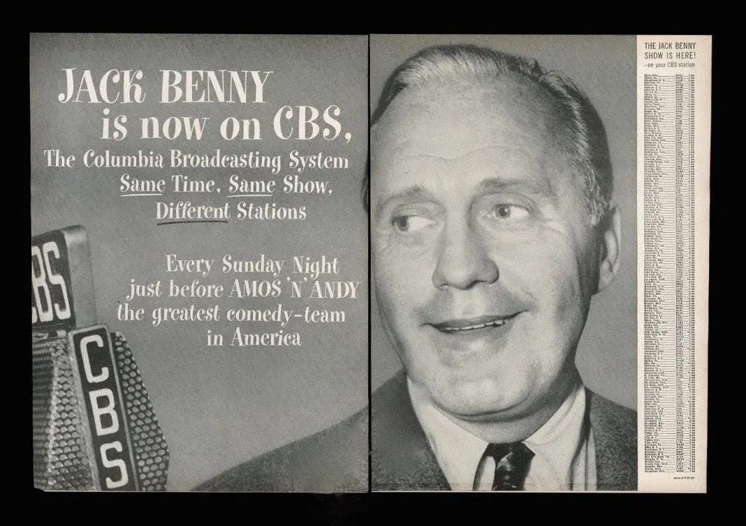 The Columbia Broadcasting System Same Time, Same Show, Different Stations. Every Sunday Night just before Amos'N'Andy the greatest comedy-team in America