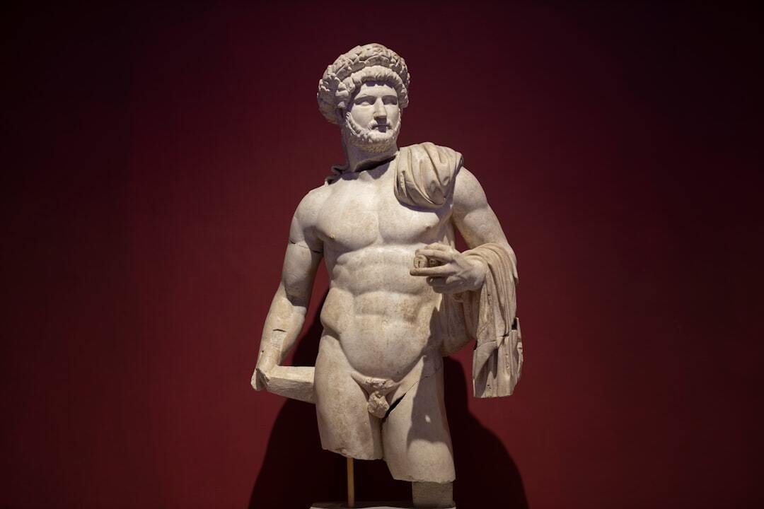 a historical statue from the roman period