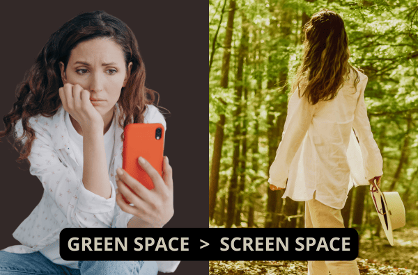 Green space is greater than screen space