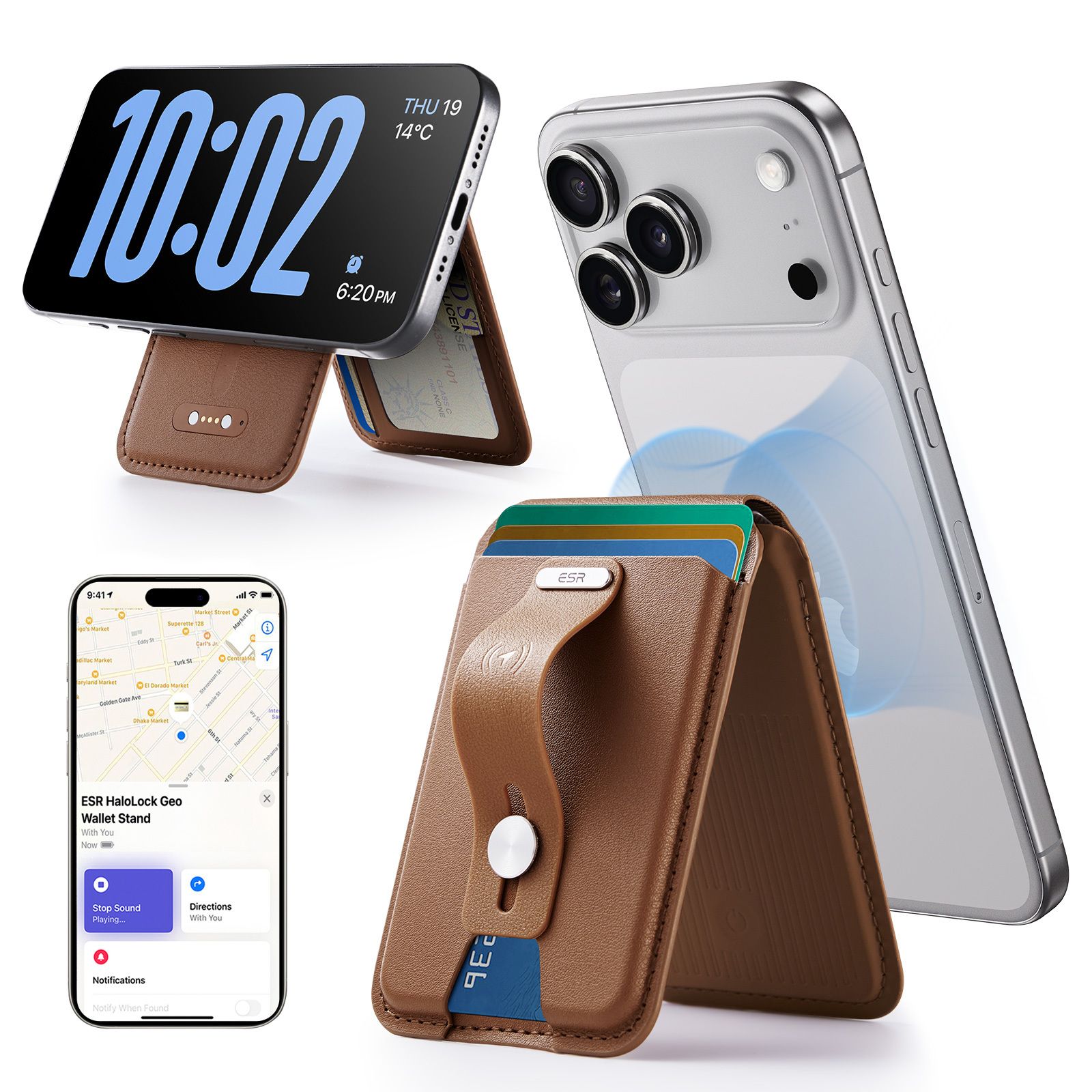 ESR Geo Magnetic Wallet Stand (Grip)E