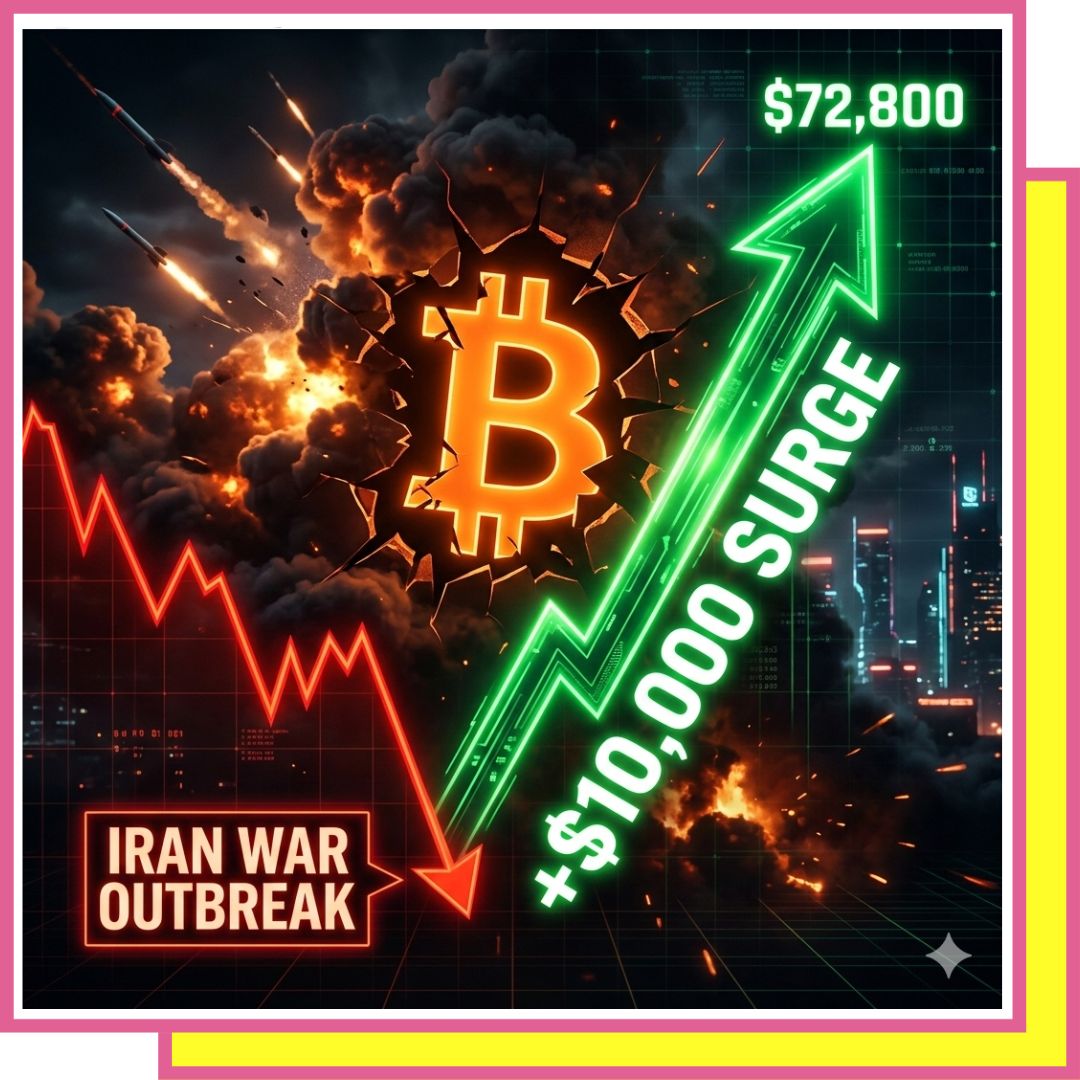 ⚡Bitcoin +$10K Post-War Spike💥