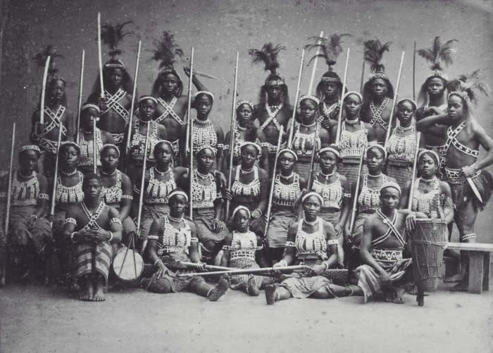 The Dahomey Amazons during a stay in Paris, France in 1891