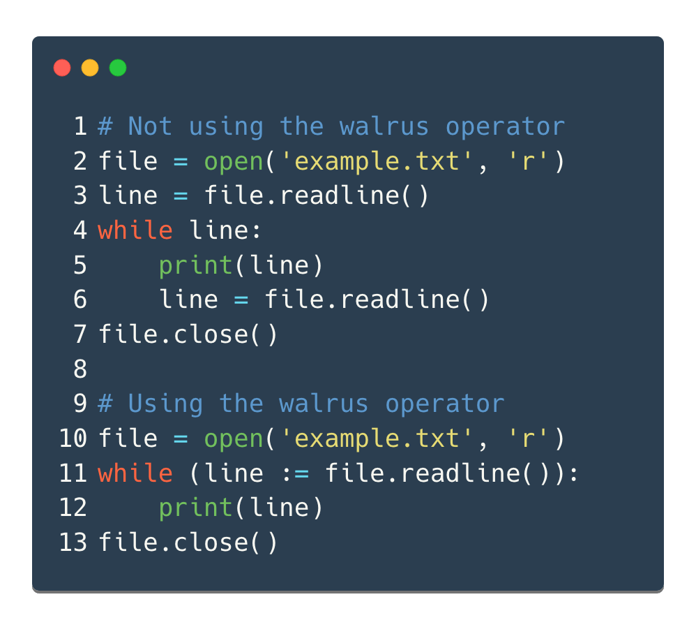 A Hidden Gem 💎 The Walrus Operator