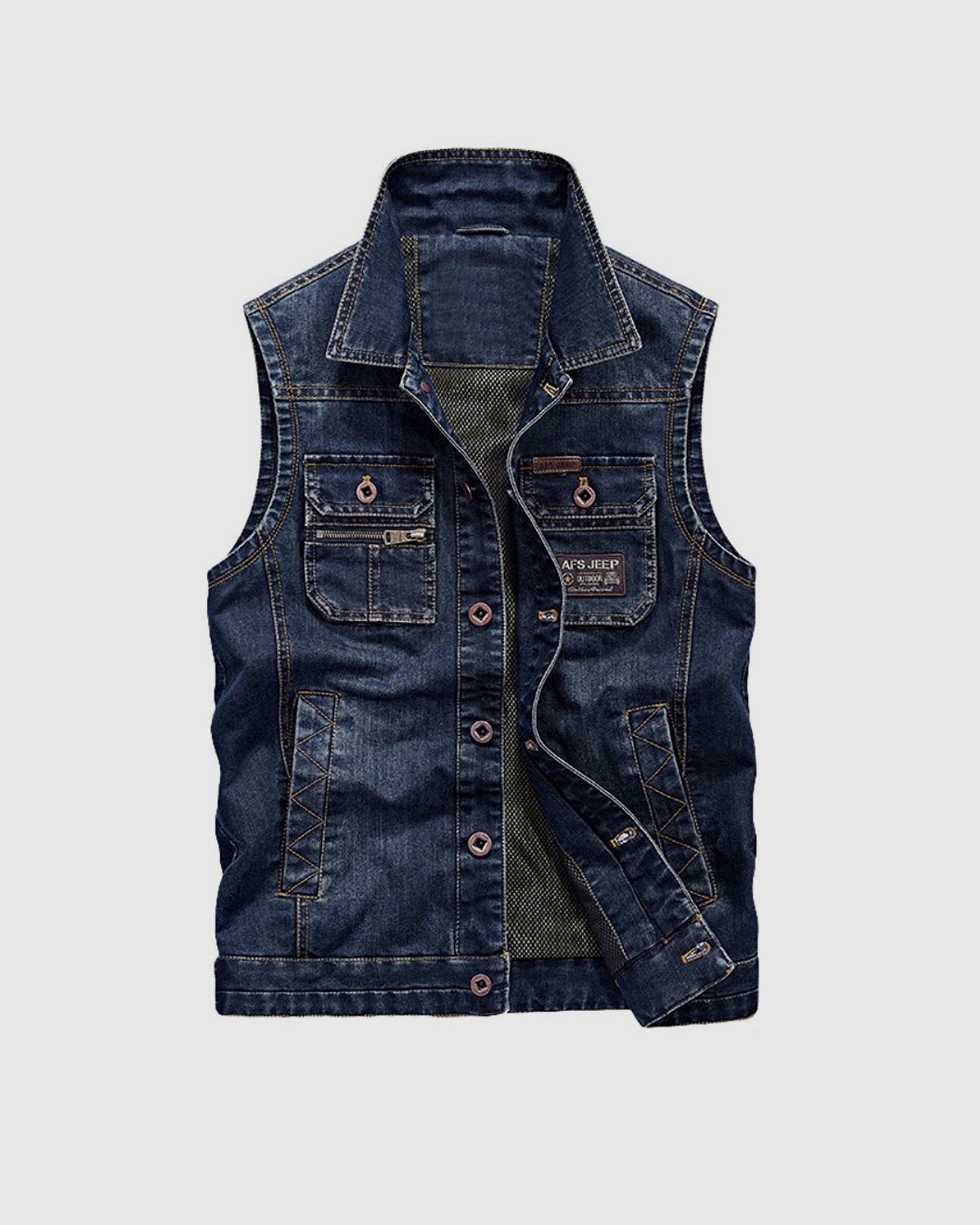 Denim Trucker Vest