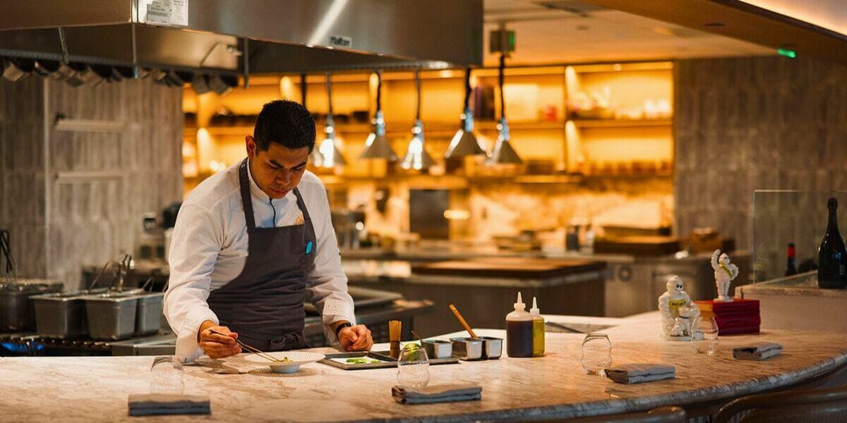 a chef making amazing food