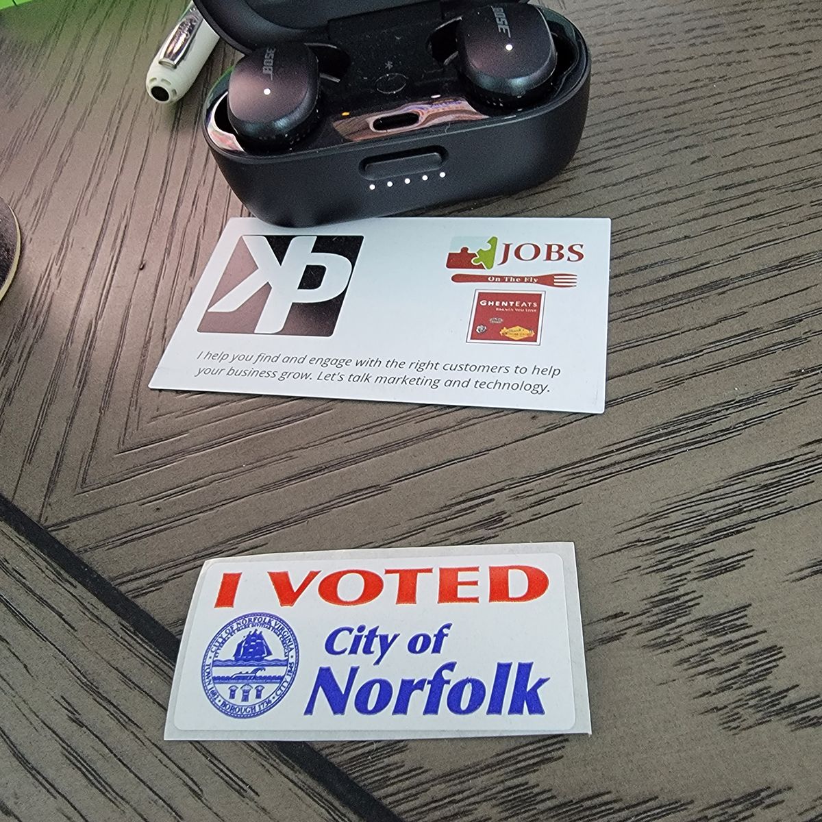 I voted