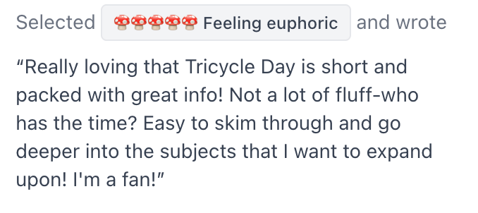 Feeling euphoric