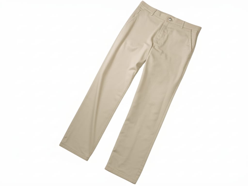 Nautica Boys’ Flat Front Pants Uniform-approved khaki pants with flat front, reinforced knees, and an adjustable waistband, offering durability and style for active boys.