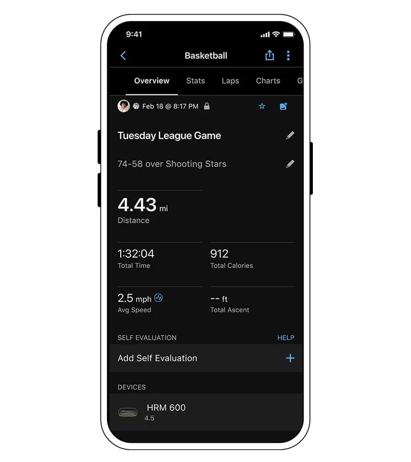 uso sem o relógio DA HRM 600