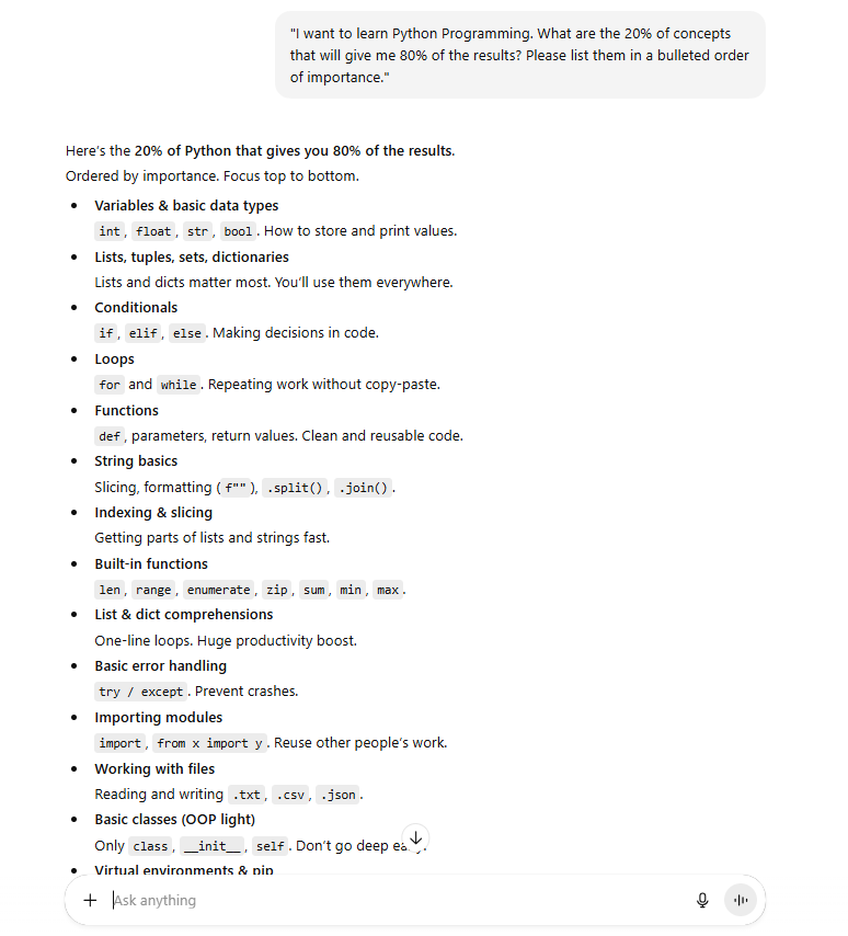 selection-the-80-20-rule