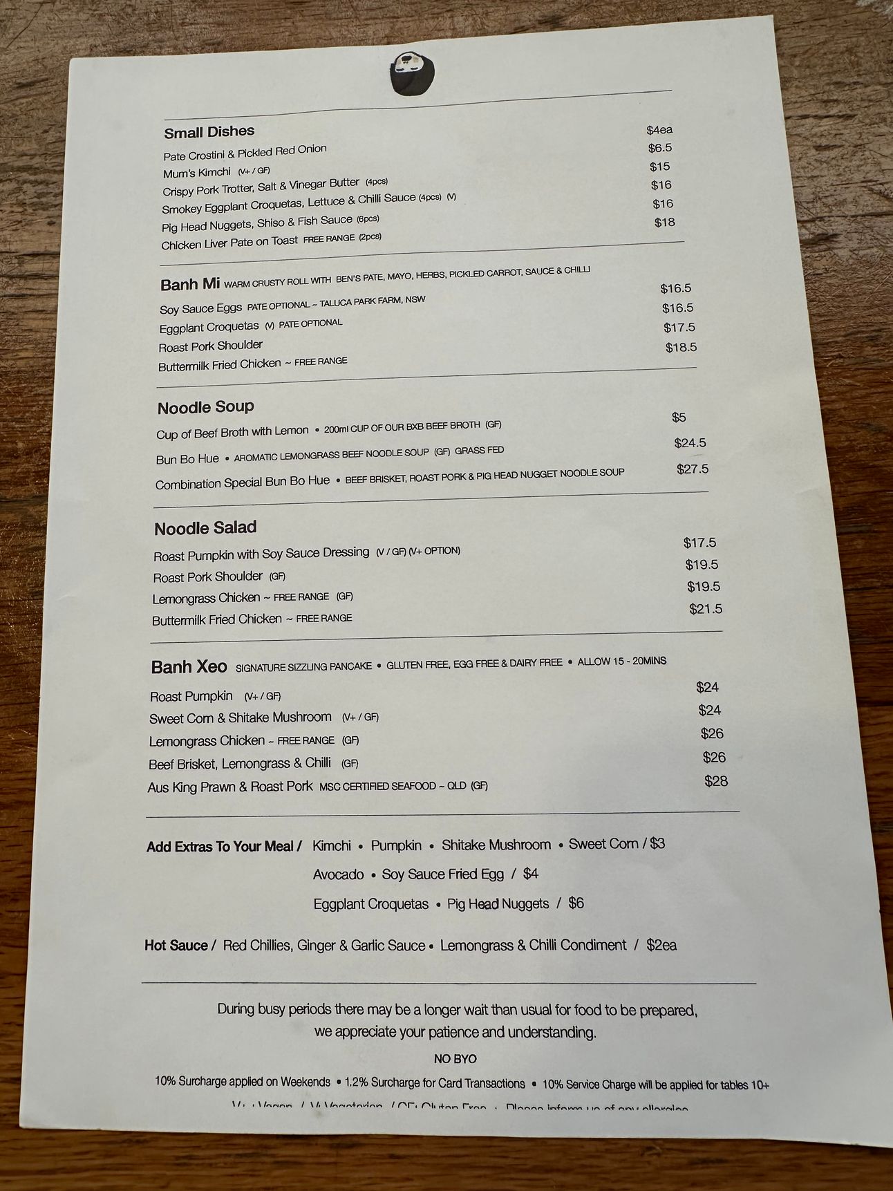 Food Menu