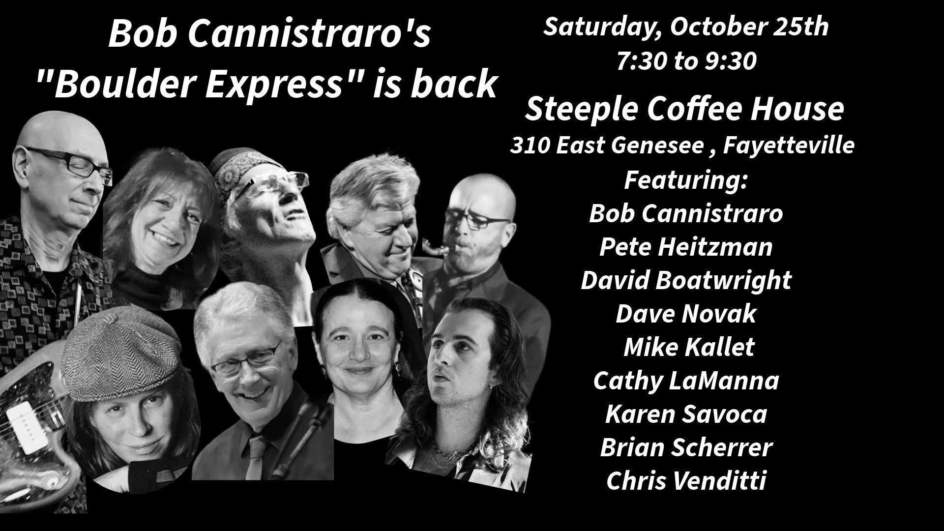 Fall 2025 Steeple Coffeehouse Season