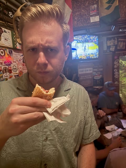 Hot dogs at The Chartroom