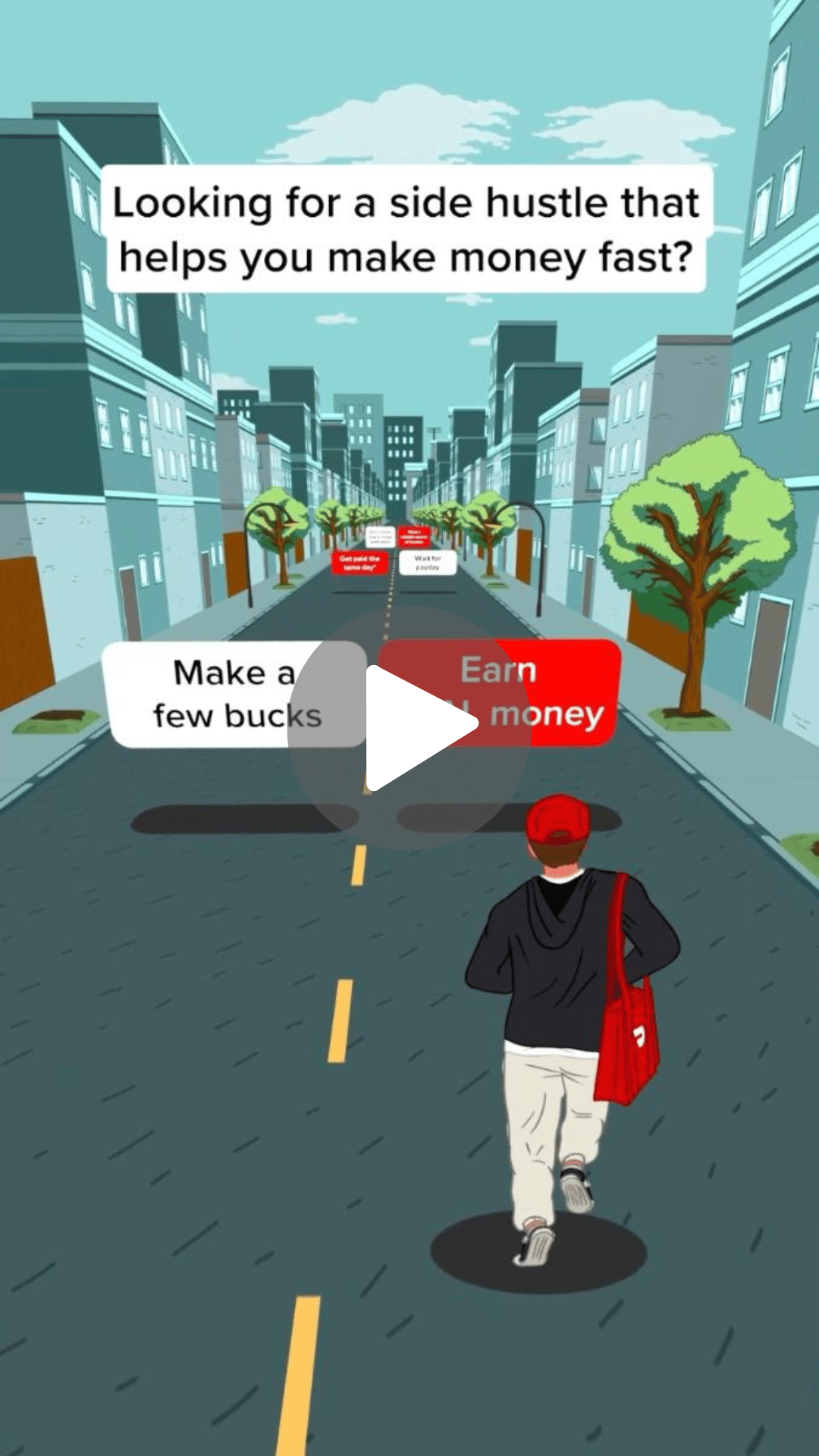 A still of a high-performing ad from food delivery platform, DoorDash.