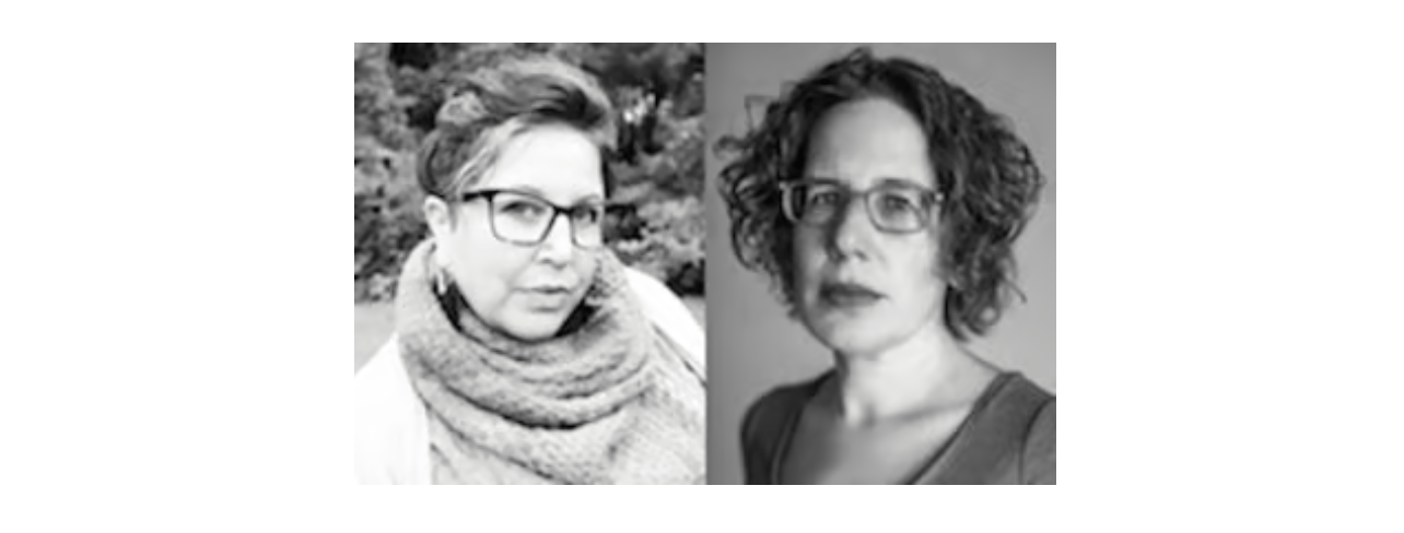 Black and white headshots of Erin Kate Ryan and Allison Wyss