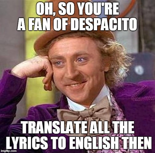 Image result for despacito meme