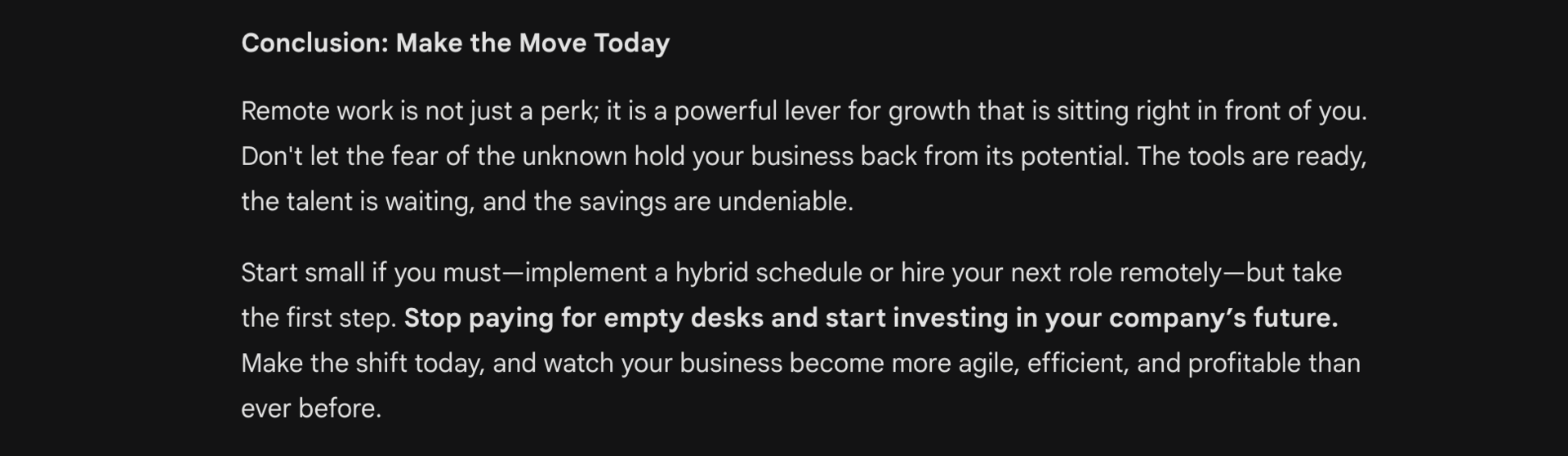 Request Formatting or Further Edits