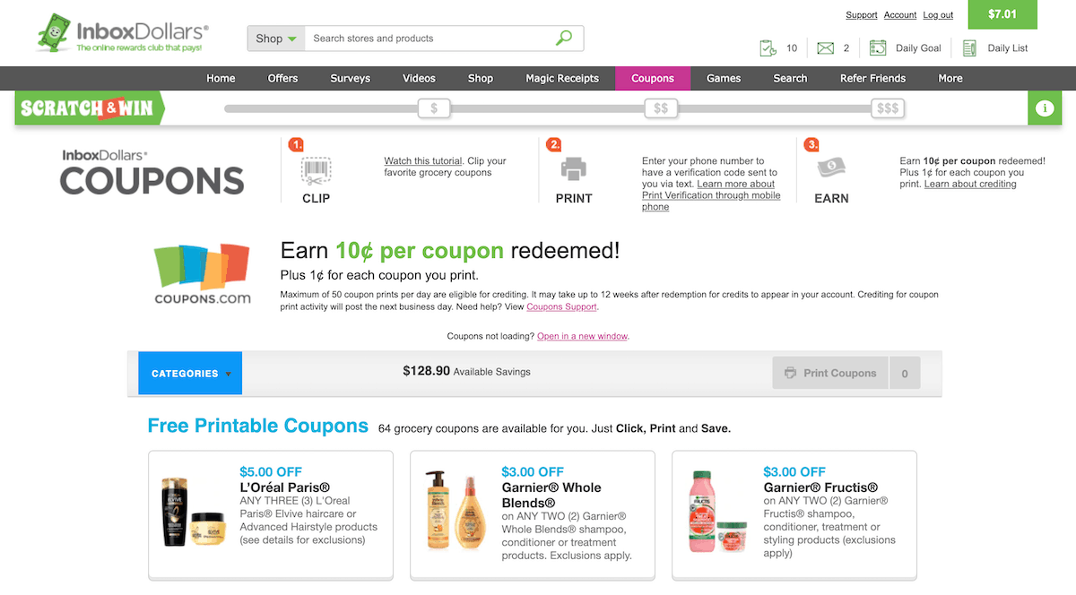 InboxDollars Coupons