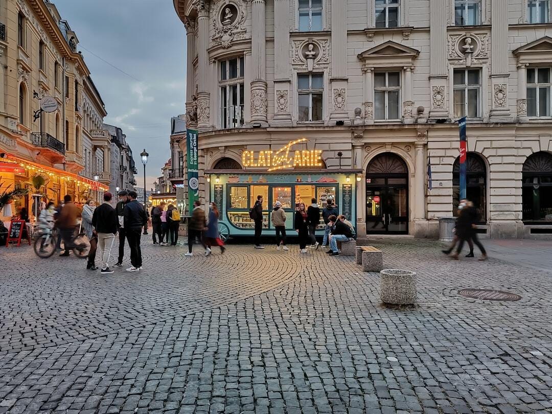 City square in Bucharestt