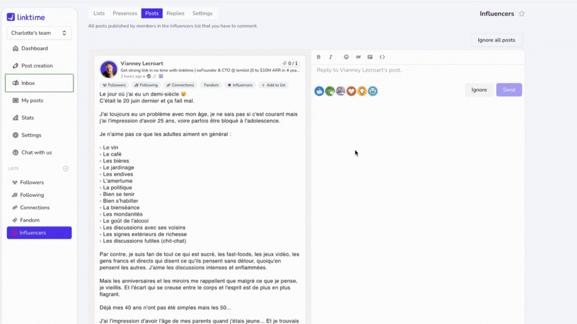 Quick Reactions: lSupport with minimum effort linkedin