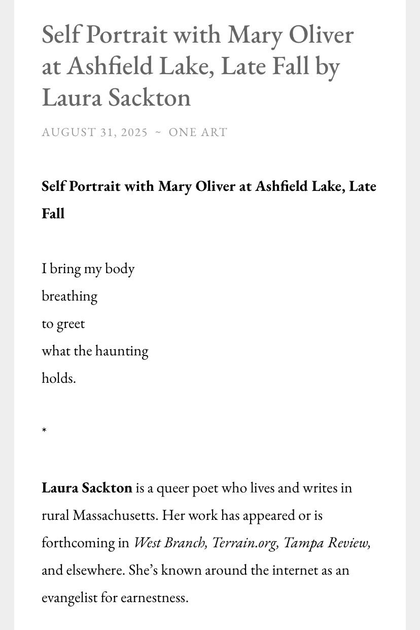 Screenshot of a poem by me published in ONE ART. You can read it at the link above.