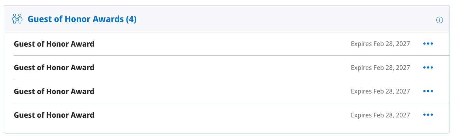 Guest of Honor Awards