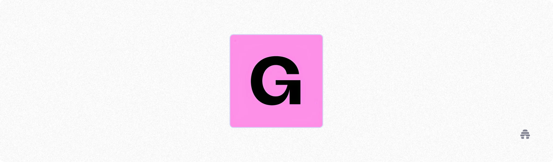 Gumroad logo on a pink background, representing a digital product platform creators may compare with beehiiv for selling and monetization.
