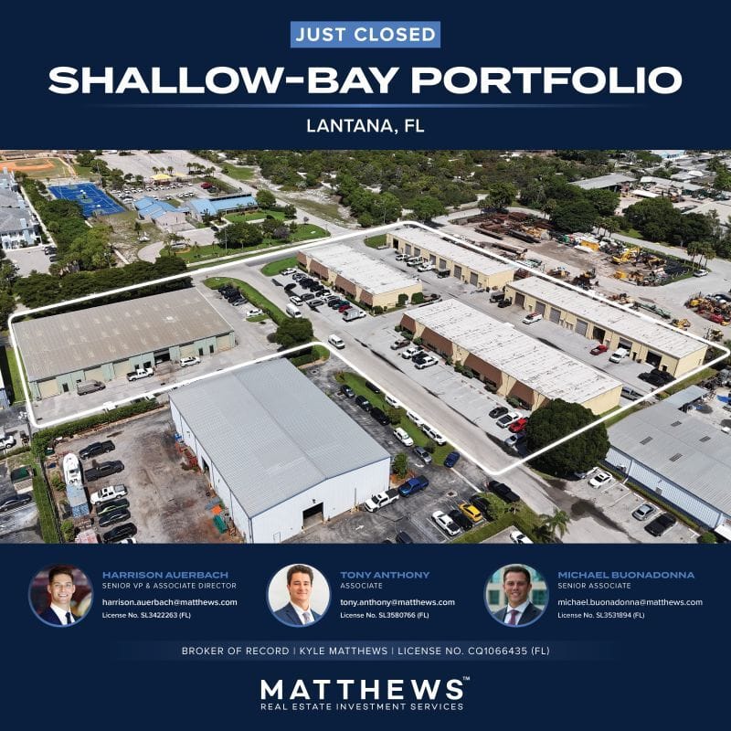 Matthews sells FL shallow bay portfolio