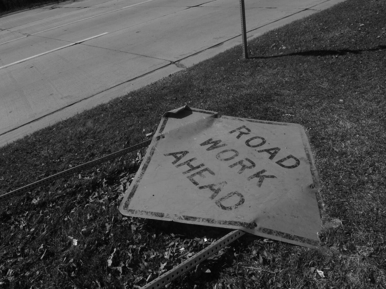 road work ahead