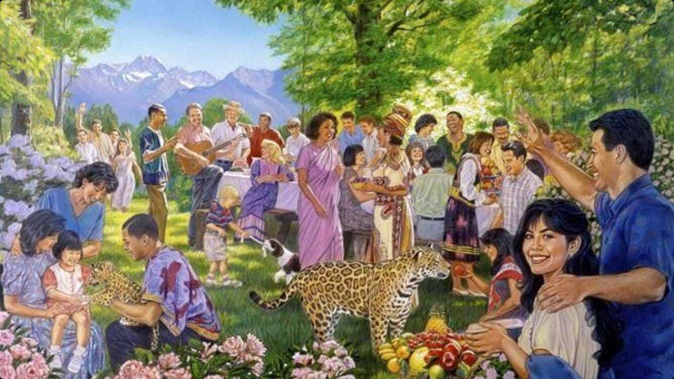 Se o Paraíso existisse e fosse que nem nos panfletos de testemunha de Jeová , você acha que seria possível ser feliz eternamente? : r/ateismo_br