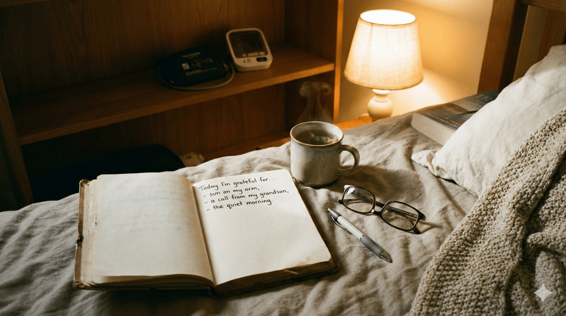 New findings from the Cleveland Clinic’s Center for Behavioral Health (2025) show that retirees who practiced structured gratitude journaling for 30 consecutive days experienced an average 10-point drop in systolic blood pressure. The study also cited improvements in sleep quality and reduced levels of cortisol—the body’s primary stress hormone. Gratitude doesn’t have to be grand. In fact, the smaller, the better. How to Start: Write 3 things you're grateful for every night before bed Keep your entries specific and simple (e.g., “The warm sun on my arm today”) Bonus: Share one item from your list with a partner, grandchild, or friend 🗣️ “I used to take my mornings for granted,” says Clara Jensen, 70, a retired social worker in Oregon. “Now, I start each day with thanks. My blood pressure dropped 12 points in six weeks.” 🔍 Sources: Cleveland Clinic: Behavioral Health Gratitude Study, 2025 Harvard Health: Giving Thanks Can Make You Happier