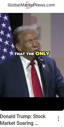 Donald Trump: Stock Market Soaring Because I’m Winning