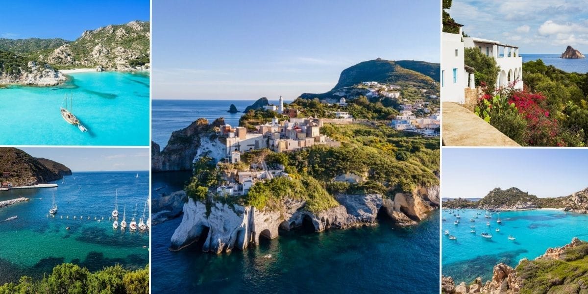 collage of Italian underrated islands