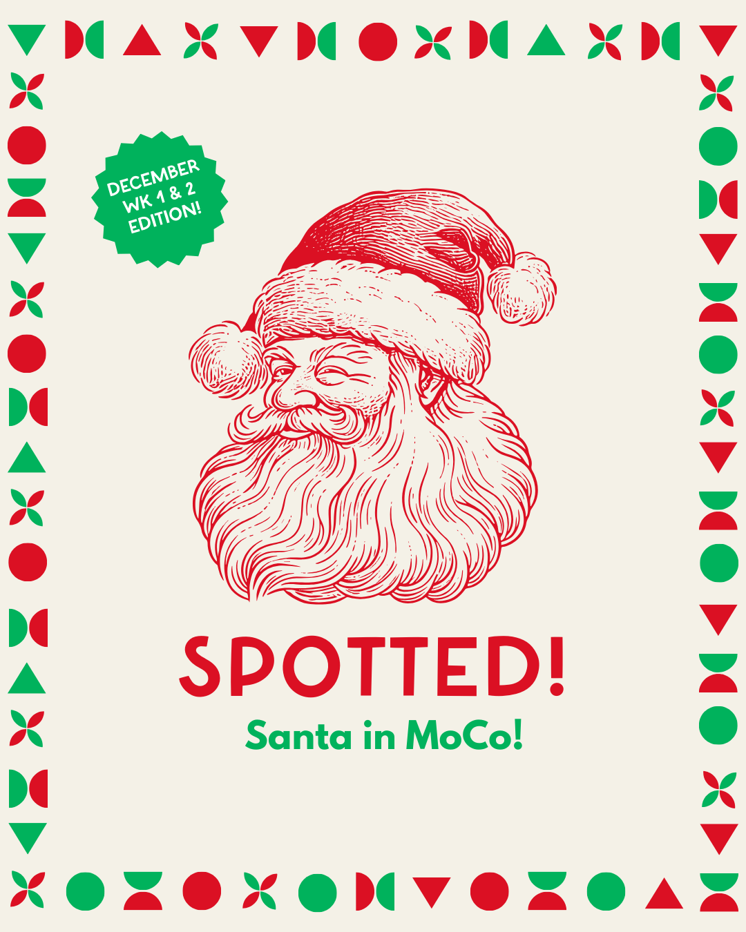 Santa Spottings in Moore County — Pinehurst, Aberdeen, Carthage, and Southern Pines NC