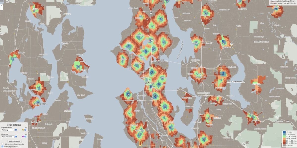 app imge of walkable areas and cities