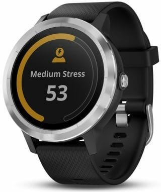 Watch showing stress level