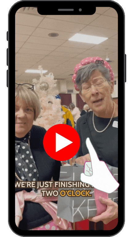 quick thank-you from the B-COS We Care ladies